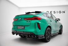 Load image into Gallery viewer, MAXTON DESIGN CENTRAL REAR SPLITTER (WITH VERTICAL BARS) BMW X6 M F96 / F96 Facelift