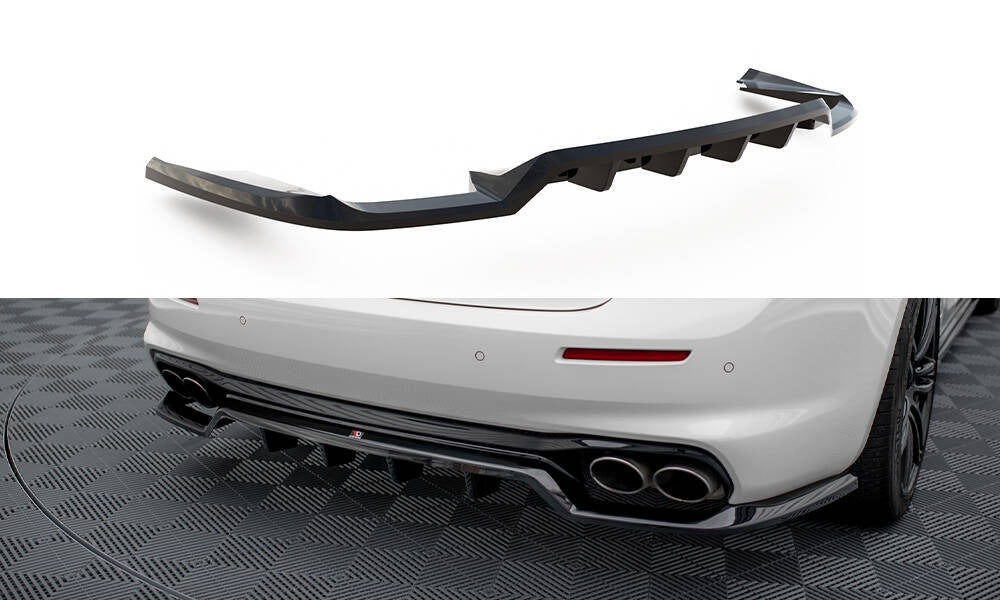 MAXTON DESIGN Rear Splitter (with vertical bars) Maserati Ghibli Mk3 Facelift