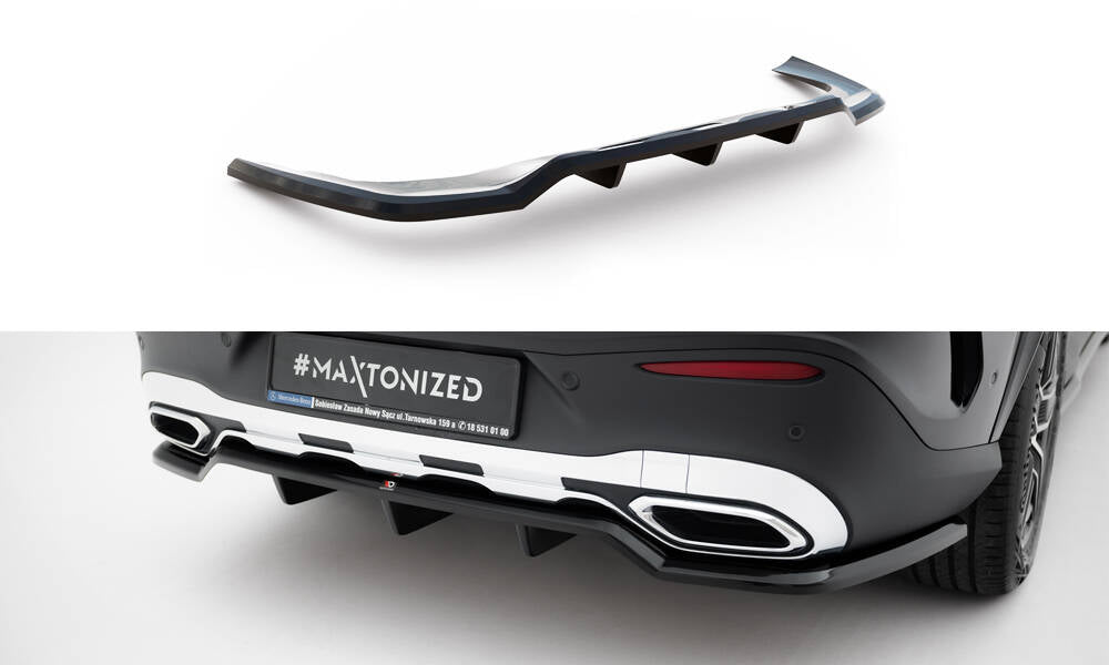 MAXTON DESIGN Rear Splitter (with vertical bars) Mercedes-Benz GLC Coupe AMG-Line C254