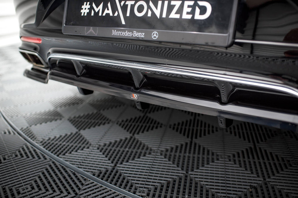 MAXTON DESIGN Rear Splitter (with vertical bars) Mercedes-Benz S Coupe AMG-Line C217 Facelift