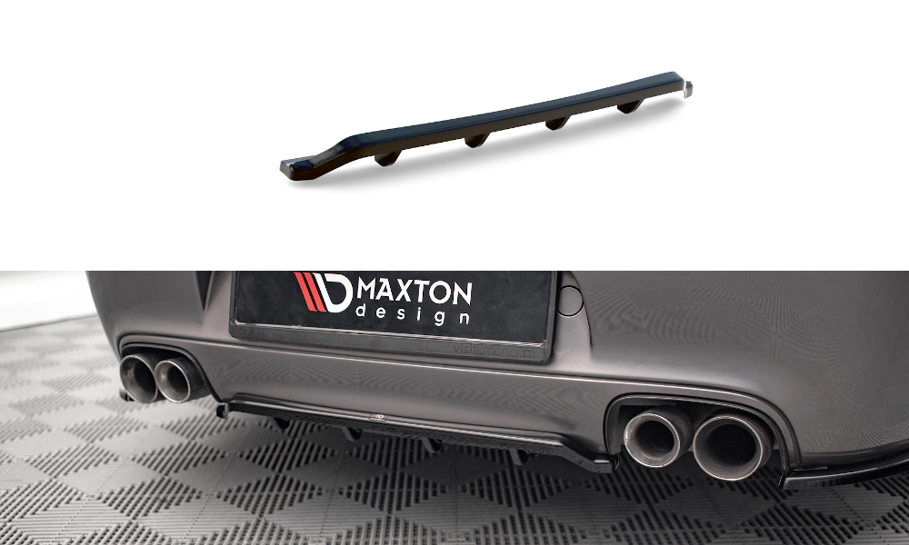 MAXTON DESIGN Rear Splitter (with vertical bars) Porsche 911 Carrera / Carrera GTS 997 Facelift