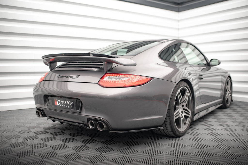 MAXTON DESIGN Rear Splitter (with vertical bars) Porsche 911 Carrera / Carrera GTS 997 Facelift
