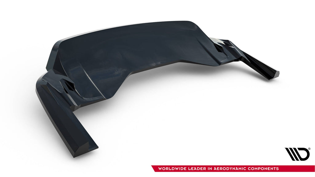 MAXTON DESIGN Rear Splitter (with vertical bars) Porsche Taycan Turbo S Mk1