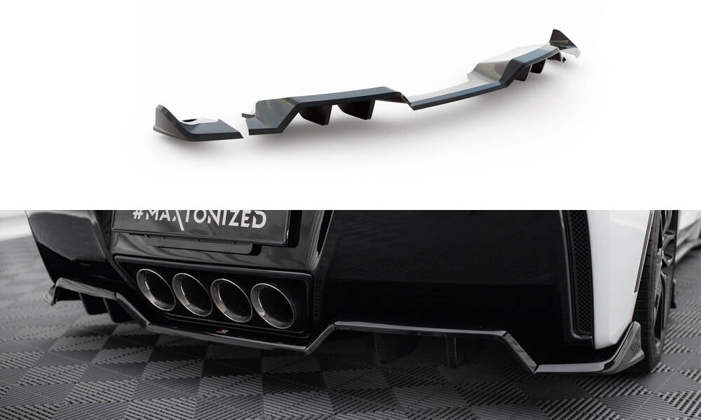 MAXTON DESIGN REAR SPLITTER (WITH VERTICAL BARS) + REAR SIDE SPLITTERS CHEVROLET CORVETTE C7