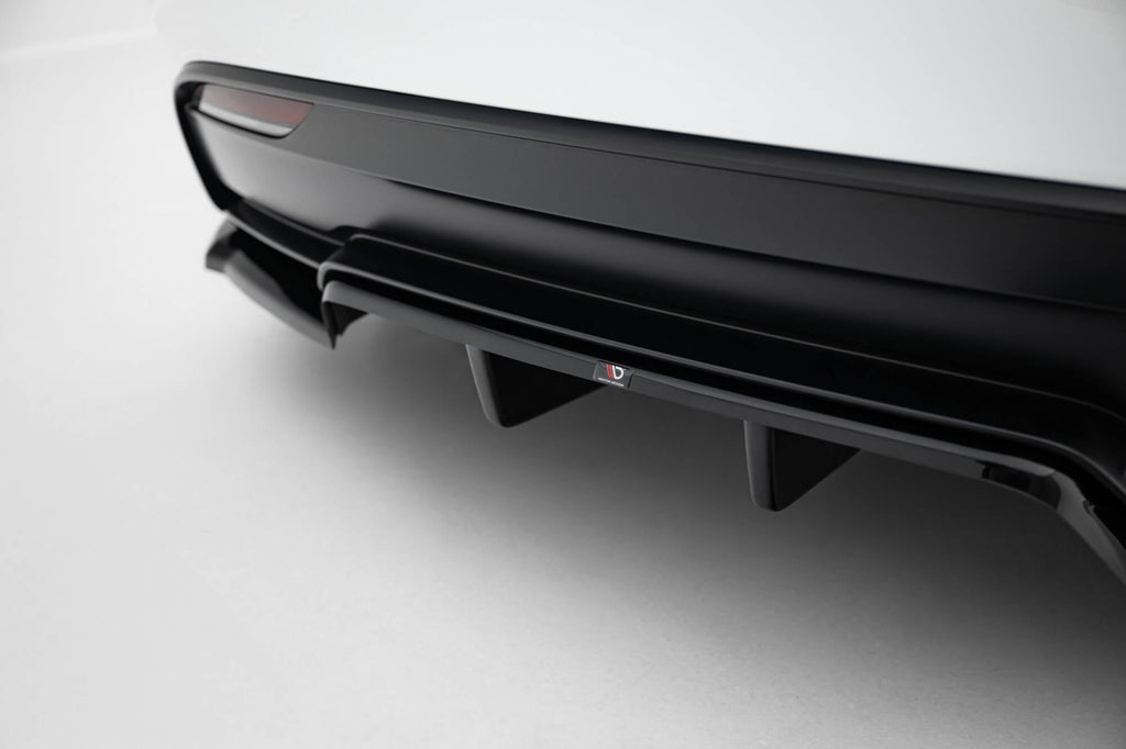 MAXTON DESIGN Rear Splitter (with vertical bars) V.1 Tesla Model 3 Performance Mk1 Facelift