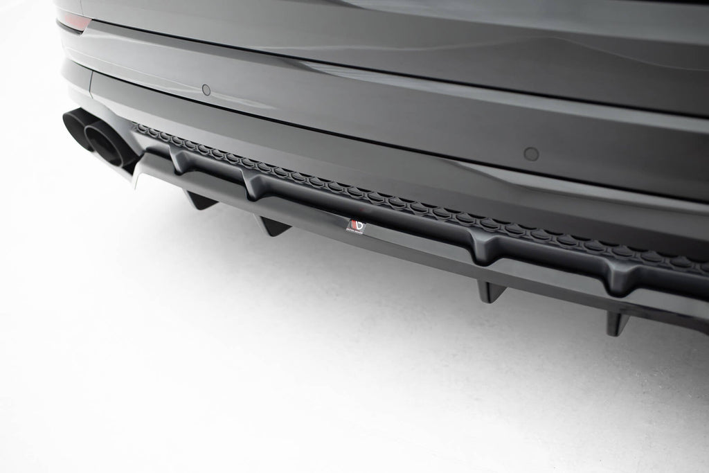 MAXTON DESIGN Rear Splitter (with vertical bars) V.2 Audi SQ8 / Q8 S-Line Mk1 Facelift
