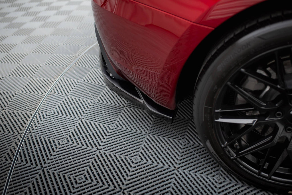 MAXTON DESIGN REAR SPLITTER (WITH VERTICAL BARS) V.2 TESLA MODEL 3 PROJECT HIGHLAND(FACELIFT)