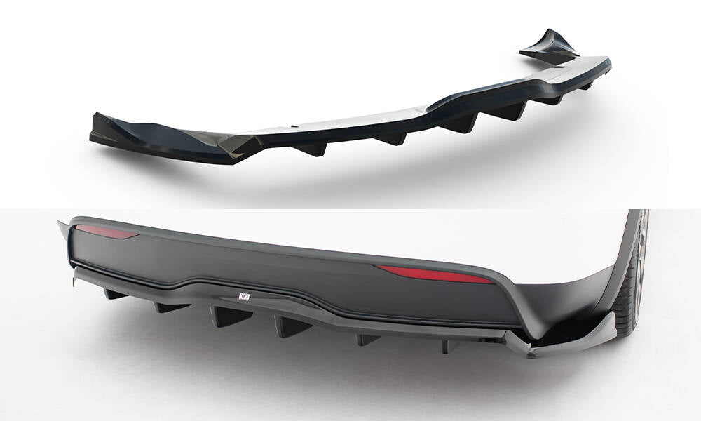 MAXTON DESIGN REAR SPLITTER (WITH VERTICAL BARS) V.2 TESLA MODEL X MK1 FACELIFT