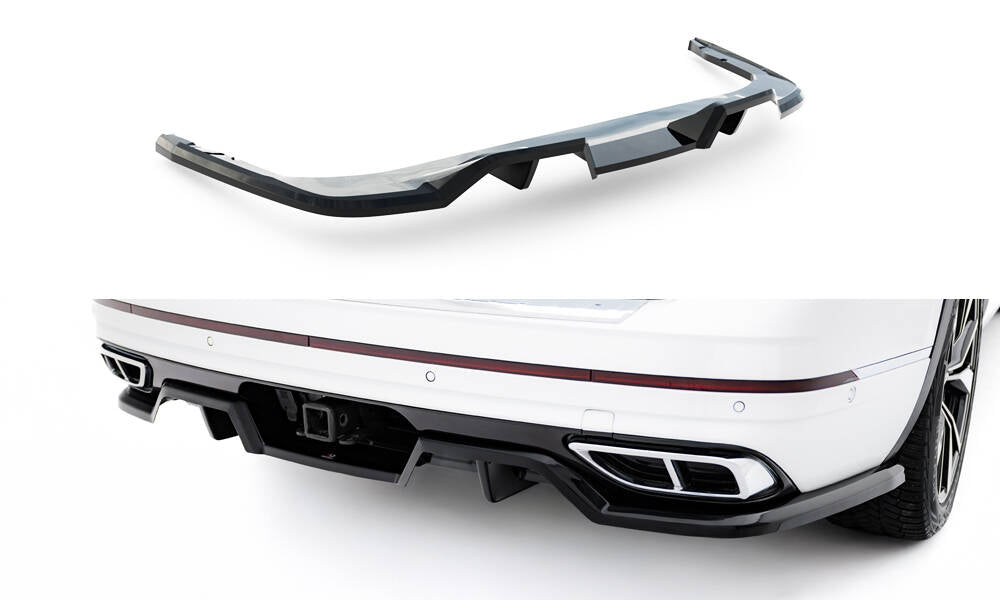 MAXTON DESIGN Rear Splitter (with vertical bars) Volkswagen Atlas R-Line Mk1 Facelift 2
