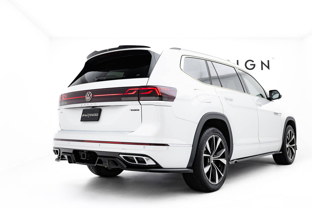 MAXTON DESIGN Rear Splitter (with vertical bars) Volkswagen Atlas R-Line Mk1 Facelift 2