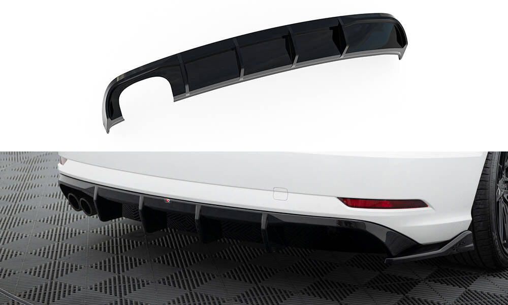 MAXTON DESIGN Rear Valance Audi A3 Sedan 8V Facelift (Version with dual exhaust tips on one side)