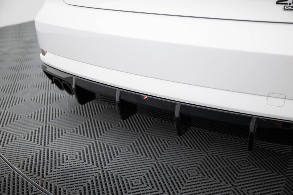 MAXTON DESIGN Rear Valance Audi A3 Sedan 8V Facelift (Version with dual exhaust tips on one side)