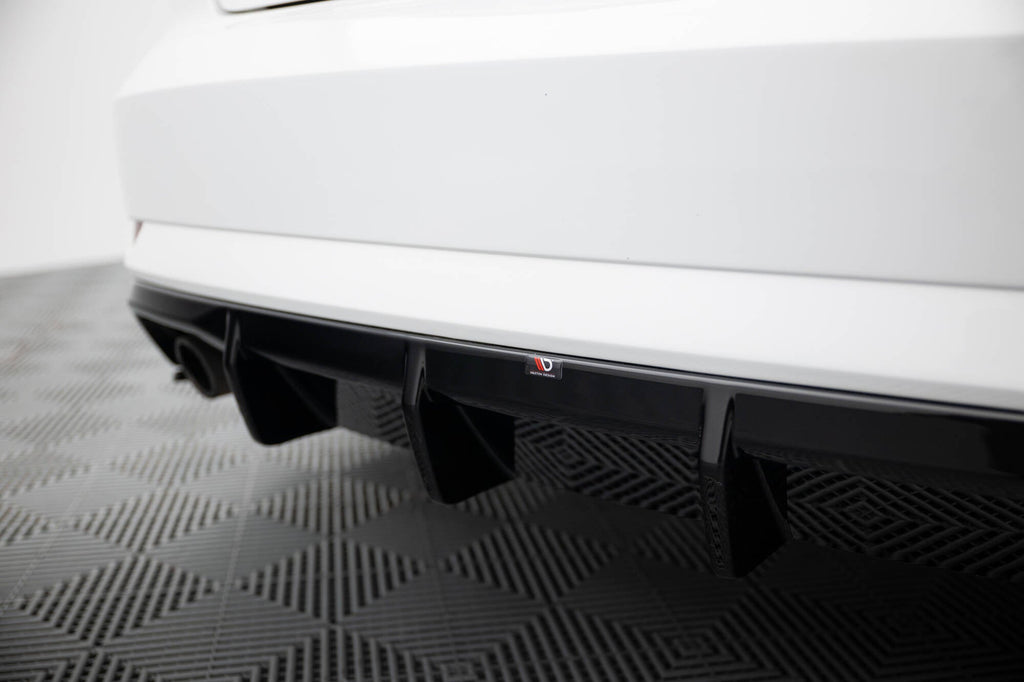 MAXTON DESIGN Rear Valance Audi A3 Sedan 8V Facelift (Version with single exhaust tips on both sides)