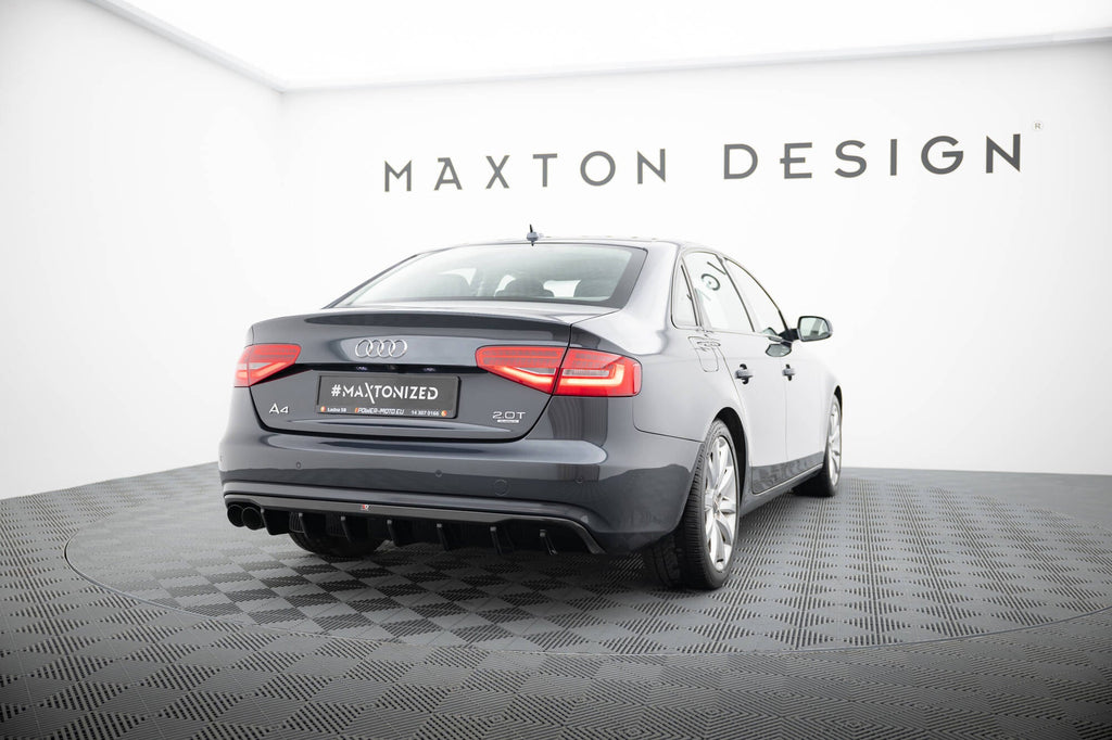 MAXTON DESIGN Rear Valance Audi A4 B8 Facelift (Single side dual exhaust version)