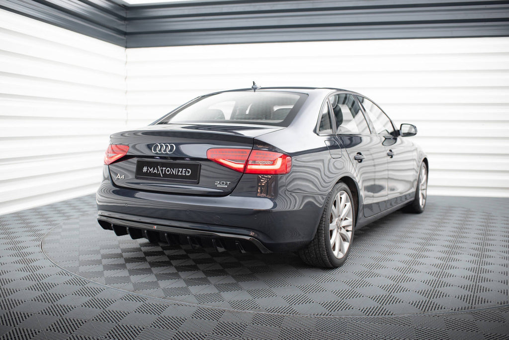 MAXTON DESIGN Rear Valance Audi A4 B8 Facelift (Single side dual exhaust version)