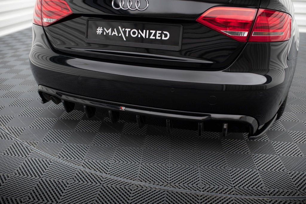 MAXTON DESIGN Rear Valance Audi A4 B8 (Single side dual exhaust version)