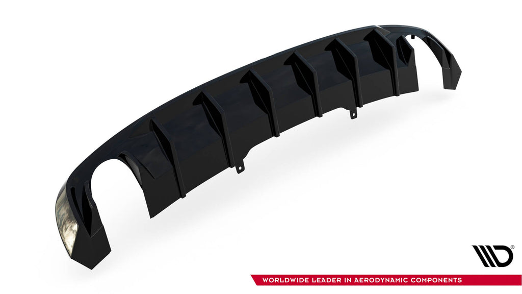 MAXTON DESIGN Rear Valance Audi A4 S-line B9 (Version with single exhaust tips on both sides)