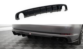MAXTON DESIGN Rear Valance Audi A4 S-line B9 (Version with single exhaust tips on both sides)