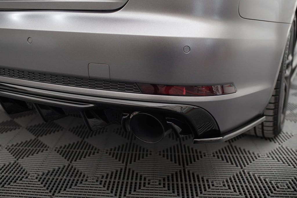 MAXTON DESIGN Rear Valance Audi A4 S-line B9 (Version with single exhaust tips on both sides)