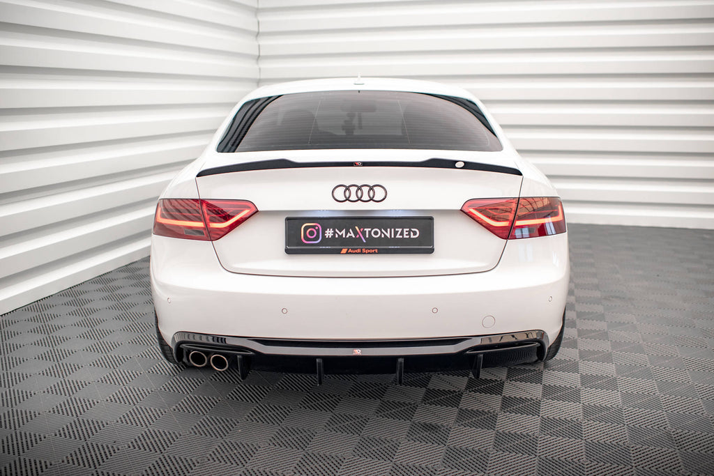 MAXTON DESIGN Rear Valance Audi A5 8T Facelift (Version with dual exhausts on one side)