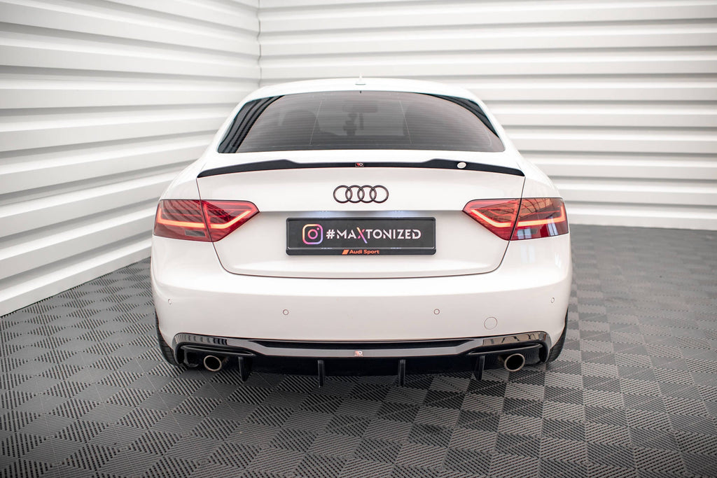 MAXTON DESIGN Rear Valance Audi A5 8T Facelift (Version with single exhausts on both sides)