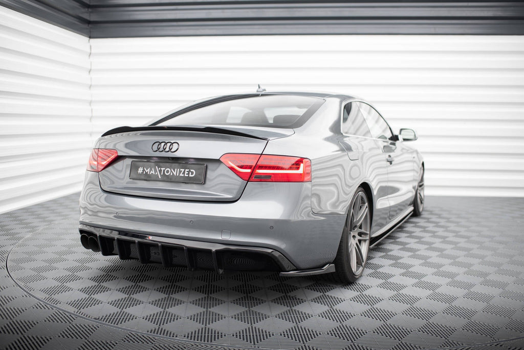MAXTON DESIGN Rear Valance Audi A5 S-Line Coupe / Sportback 8T Facelift (Single side dual exhaust version)