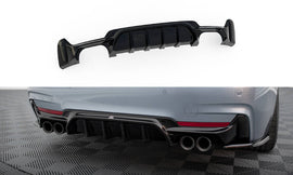 MAXTON DESIGN Rear Valance BMW 4 Coupe / Gran Coupe / Cabrio M-Pack F32 / F36 / F33 (Version with dual exhausts on both sides)