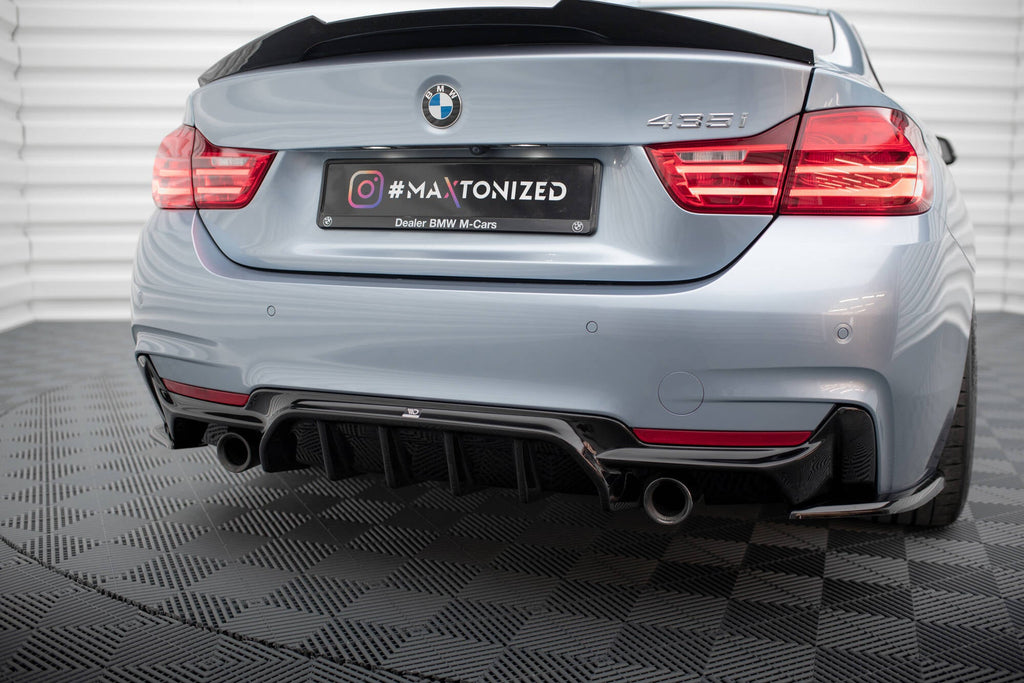 MAXTON DESIGN REAR VALANCE BMW 4 COUPE / GRAN COUPE / CABRIO M-PACK F32 / F36 (VERSION WITH EXHAUST ON BOTH SIDES)