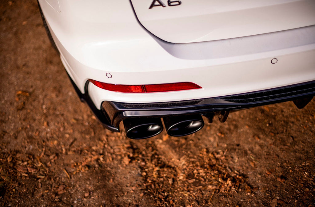 MAXTON DESIGN REAR VALANCE + EXHAUST ENDS IMITATION AUDI A6 C8 S-LINE