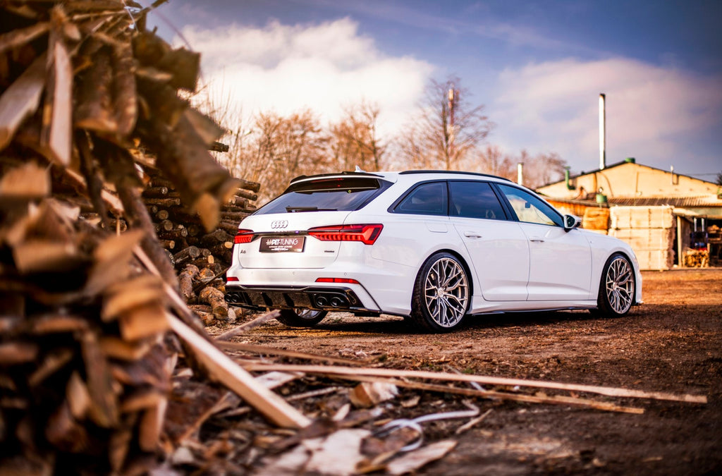 MAXTON DESIGN REAR VALANCE + EXHAUST ENDS IMITATION AUDI A6 C8 S-LINE