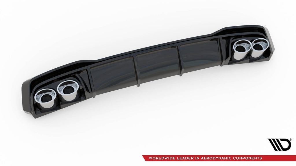 MAXTON DESIGN REAR VALANCE + EXHAUST ENDS IMITATION AUDI A7 C8 S-LINE