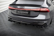 Load image into Gallery viewer, MAXTON DESIGN REAR VALANCE + EXHAUST ENDS IMITATION AUDI A7 C8 S-LINE
