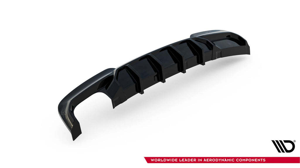 MAXTON DESIGN REAR VALANCE V.2 BMW 5 M-PACK F10 (VERSION WITH DOUBLE EXHAUST ON ONE SIDE)