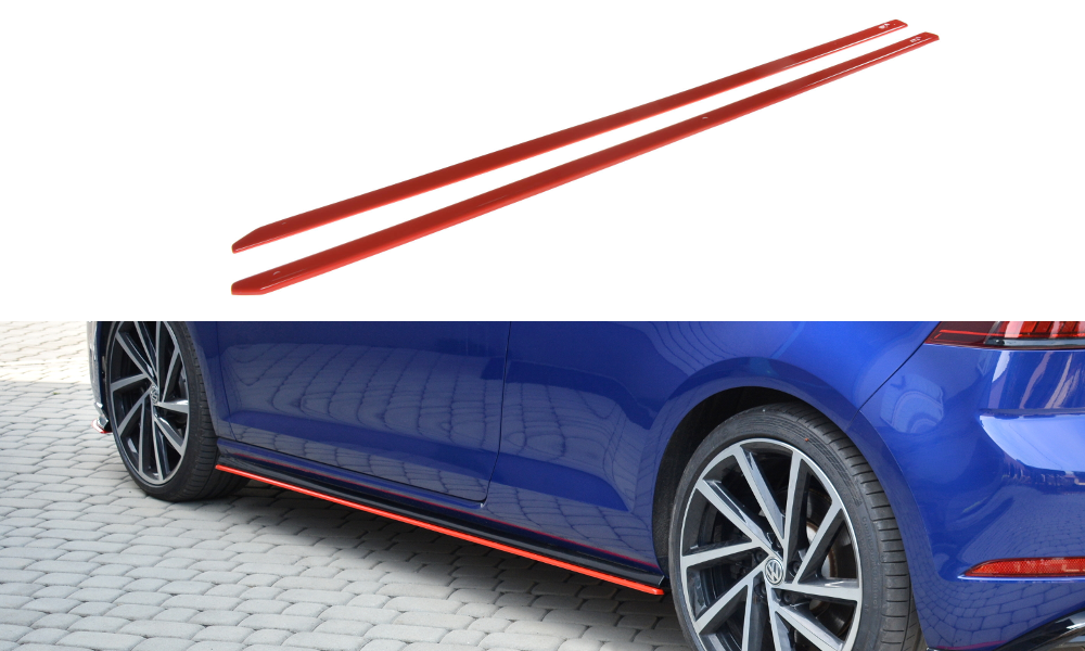 MAXTON DESIGN SIDE SKIRTS DIFFUSERS V.2 VW GOLF 7 R FACELIFT