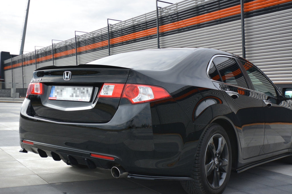 MAXTON DESIGN SPOILER EXTENSION ACURA TSX CU2 PREFACELIFT / ACCORD MK8. (CU-SERIES) PREFACE SEDAN