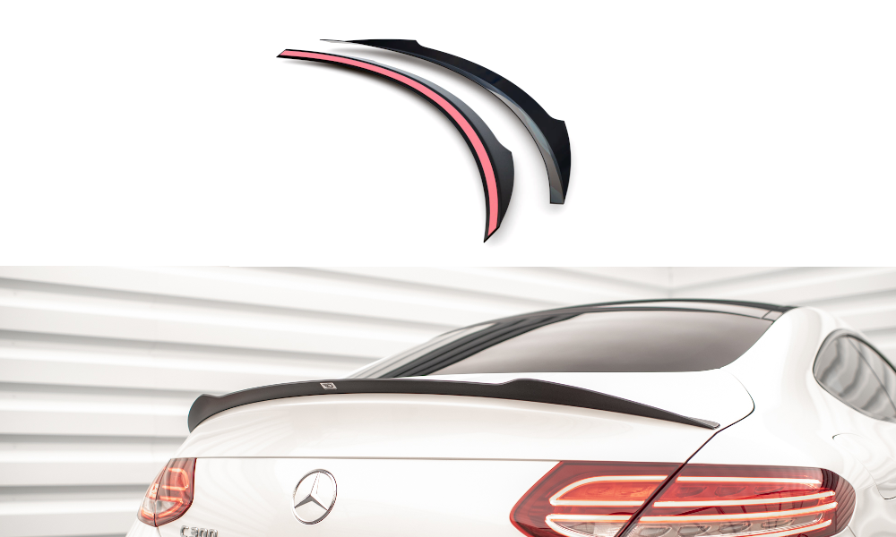 MAXTON DESIGN SPOILER EXTENSION MERCEDES- BENZ C-CLASS W205 COUPE AMG-LINE