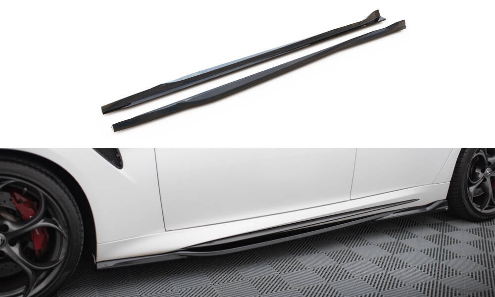 MAXTON DESIGN SIDE SKIRTS DIFFUSERS ALFA ROMEO GIULIA QUADRIFOGLIO