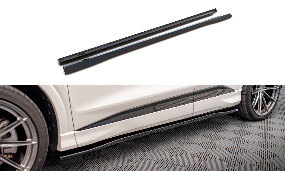 MAXTON DESIGN SIDE SKIRTS DIFFUSERS AUDI Q4 E-TRON SPORTBACK MK1