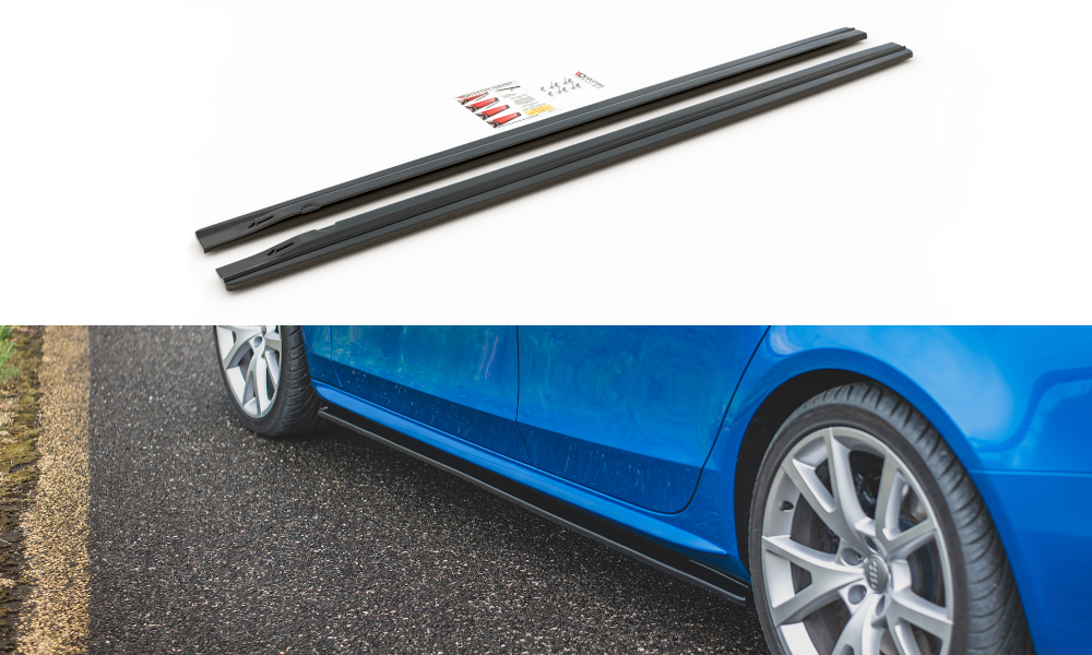 MAXTON DESIGN SIDE SKIRTS DIFFUSERS AUDI S4 / A4 / A4 S-LINE B8 / B8 FL