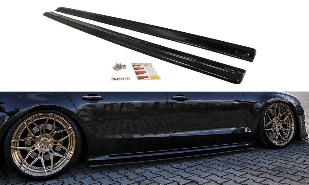 MAXTON DESIGN SIDE SKIRTS DIFFUSERS AUDI S8 D4 FL