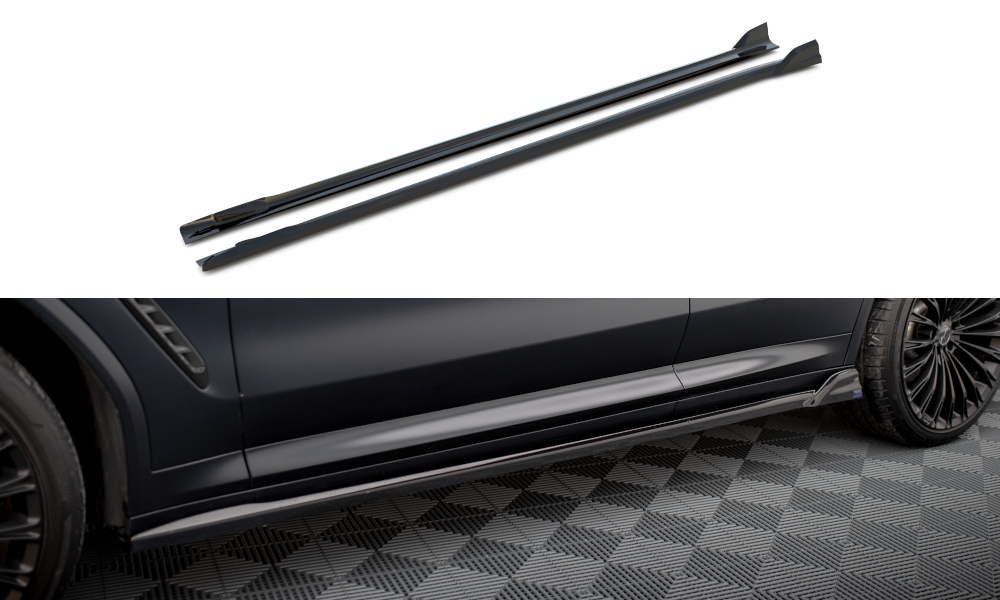 MAXTON DESIGN SIDE SKIRTS DIFFUSERS BMW X3 M-PACK G01 FACELIFT