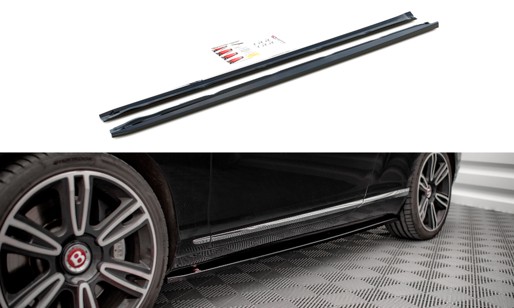 MAXTON DESIGN SIDE SKIRTS DIFFUSERS BENTLEY CONTINENTAL GT V8 S MK2