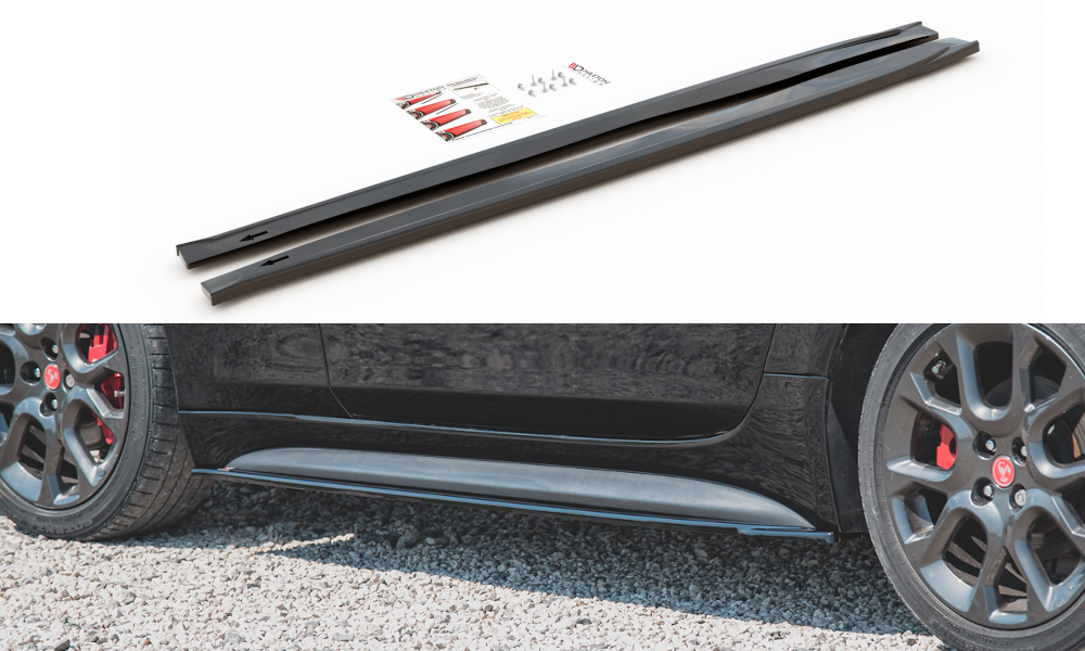 MAXTON DESIGN SIDE SKIRTS DIFFUSERS FIAT 124 SPIDER ABARTH