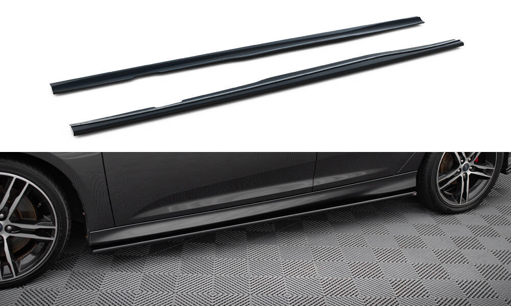 MAXTON DESIGN SIDE SKIRTS DIFFUSERS FORD FOCUS ST / ST-LINE MK3 / MK3 FL HATCHBACK / ESTATE