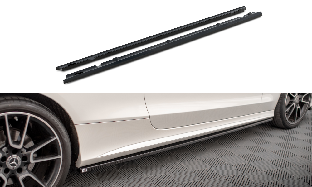 MAXTON DESIGN SIDE SKIRTS DIFFUSERS MERCEDES-BENZ C COUPE AMG-LINE C205 FACELIFT