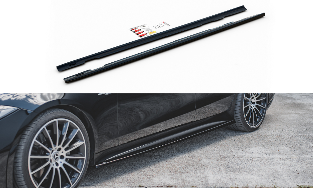 MAXTON DESIGN SIDE SKIRTS DIFFUSERS MERCEDES CLS AMG-LINE / 53AMG C257