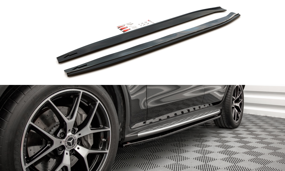 MAXTON DESIGN SIDE SKIRTS DIFFUSERS MERCEDES-BENZ GLC COUPE AMG-LINE C253 FACELIFT