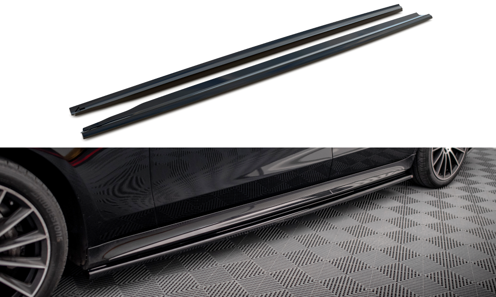 MAXTON DESIGN SIDE SKIRTS DIFFUSERS MERCEDES-BENZ S LONG AMG-LINE V223