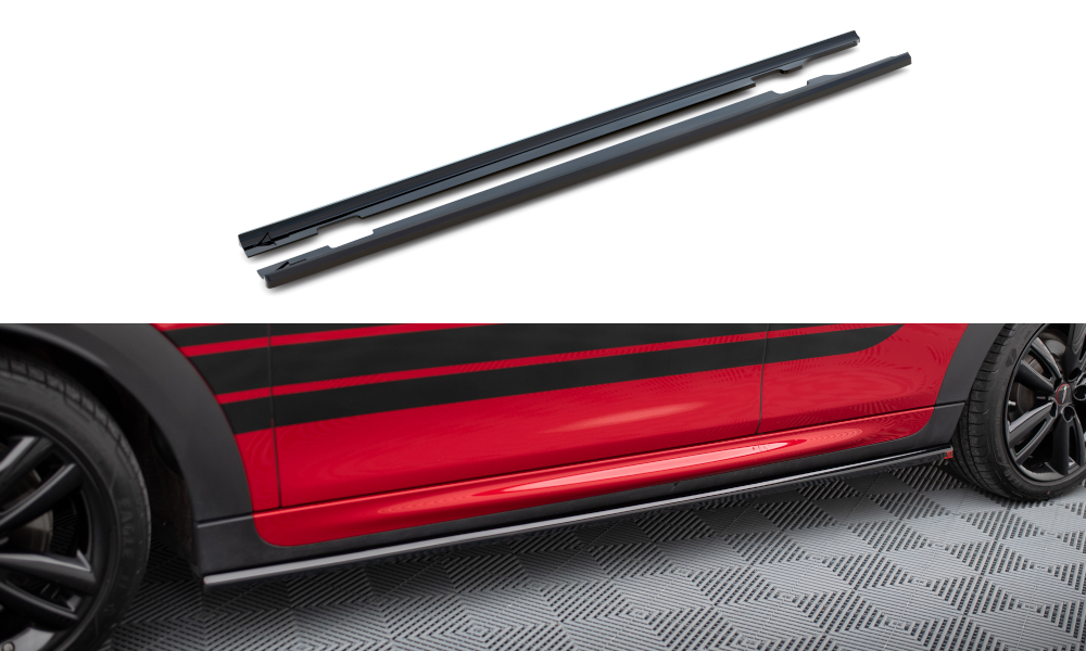 MAXTON DESIGN SIDE SKIRTS DIFFUSERS MINI COOPER S JOHN COOPER WORKS  (5 door) F55 FACELIFT