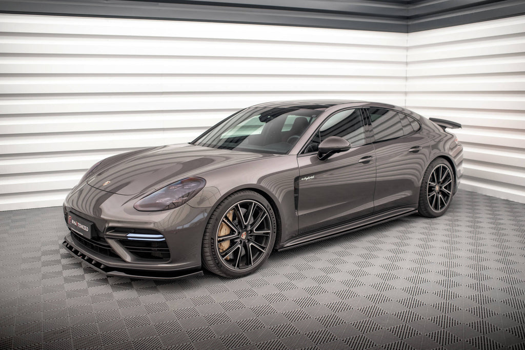 MAXTON DESIGN FRONT SPLITTER V.1 PORSCHE PANAMERA Turbo S E-HYBRID 971